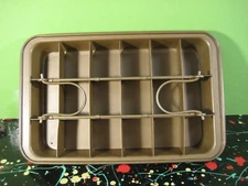 Divided Nonstick 3-piece Brownie Baking Pan
