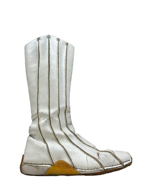 Diesel Y2K Soleil Cracked Paint Leather Biker Boots. UK5.5. Good