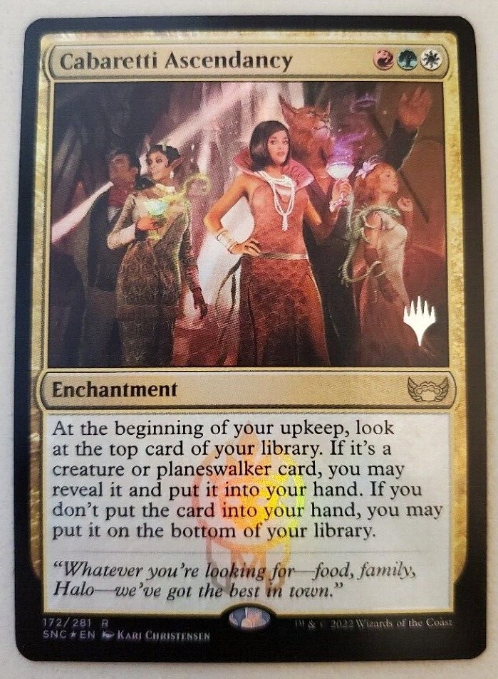 1x Cabaretti Ascendancy Prerelease FOIL Streets of New Capenna MTG NM
