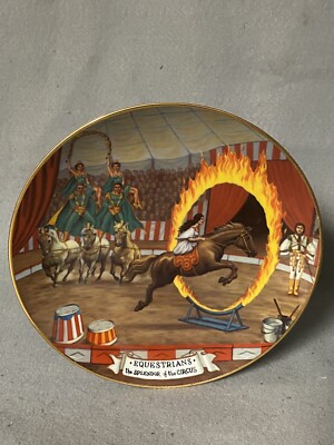 Collector Plate Ringling Brothers Circus Equestrians Horses Ring of Fire