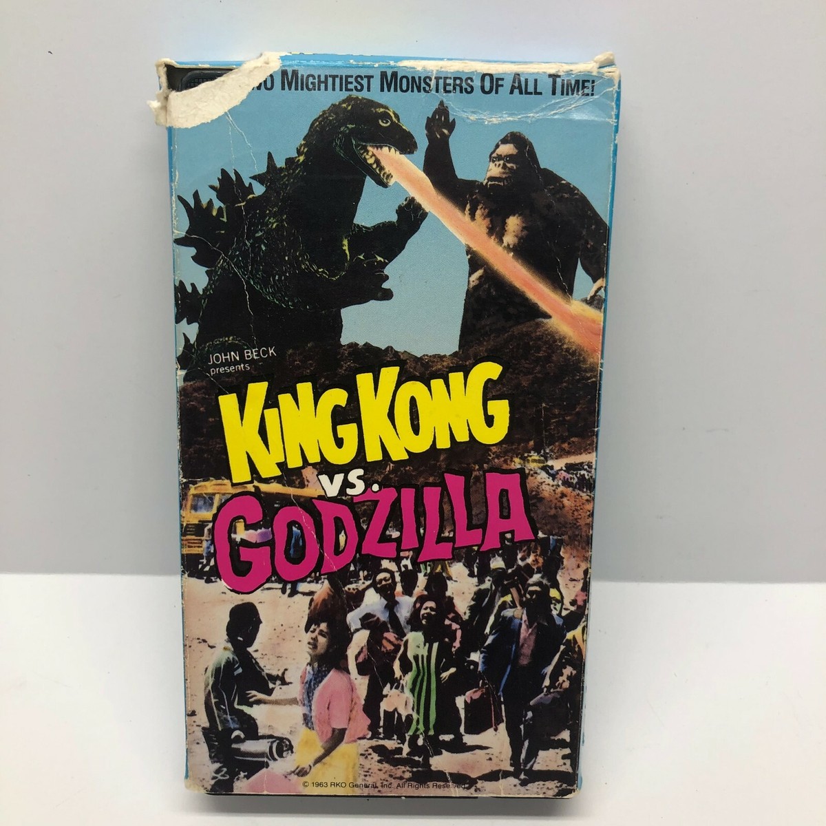 ゴジラ　ポスター　ゴジラvsコング1963年 海外版　レア　額縁付き US版ポスター『キングコング対ゴジラ』（1963） - メルカリ