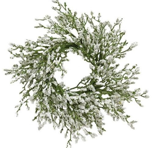3" White Array Astilbe Candle Ring