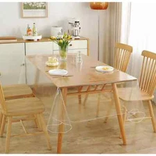 Tablecloth Protector Crystal Clear Vinyl (70" x 168") | Thick, Durable Clear x 2