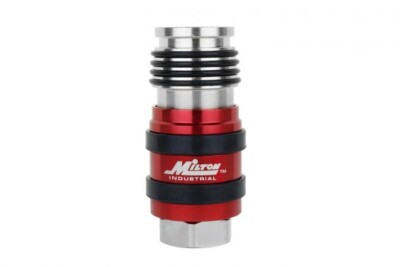 Milton  2 In ONE Univ Safety Exhaust Indust Coupler, 3/8'' FNPT x 3/8'' (5/Pack)