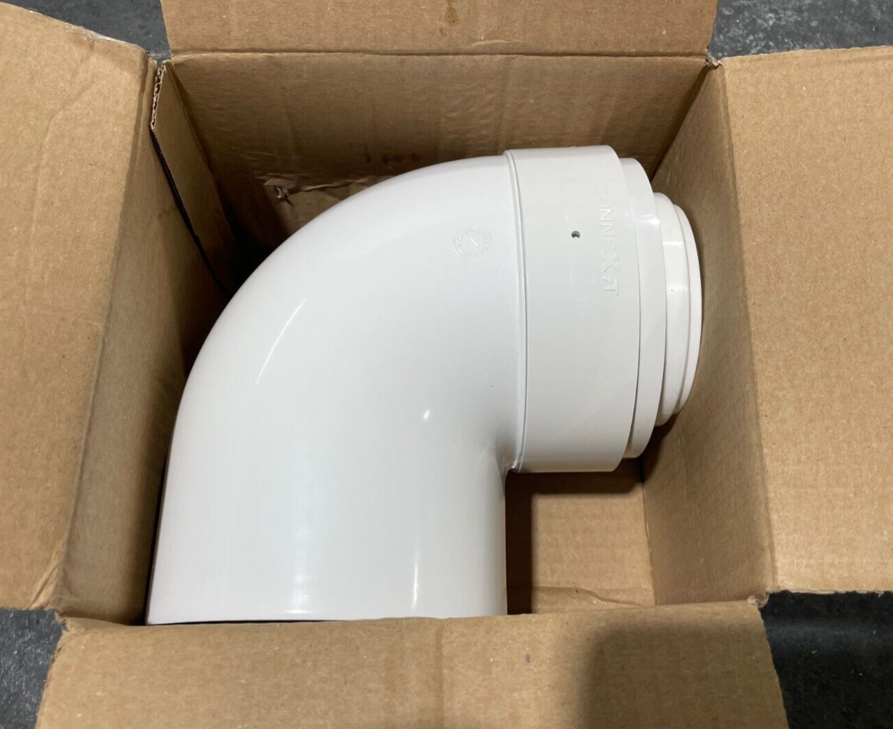 Cox Geelen CoxDENS 80/125mm 87° Degree Flue Bend PP/Alu CONNEXT X7 BEAHAA601 New
