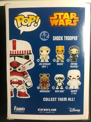 Brand New FUNKO POP 2015 STAR WARS CELEBRATION SHOCK TROOPER #42