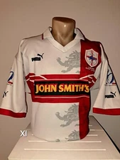 Jersey Rugby Vintage England 90s Puma Xl White Red