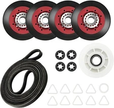 Dryer Maintenance Kit Replacement For Maytag, Whirlpool With Belt Rollers Pulley