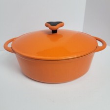 Rachel Ray Cast Iron Dutch Oven Orange