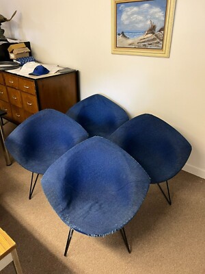 Vintage Harry Bertoia Knoll Mid Century Modern Diamond Lounge Chair - Used