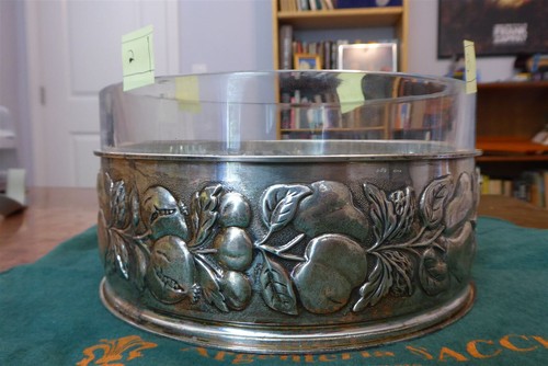 Italian Lead Crystal and Silver Bowl from Argenteria Sacchi in Florence, Italy - Picture 5 of 15