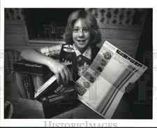 1987 Press Photo Lie Robinson Champ of The Girl Scout Cookie Sales - cva73129