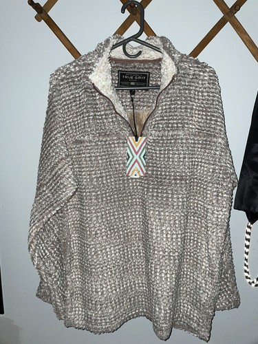 True Grit 1/4 Zip Frosty Tipped Ultra Soft Fleece Jacket, Men’s Size Medium - Picture 3 of 8
