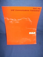 Vintage AVC-110 VHF Communications Transceiver Brochure RCA SCN 512-69-1