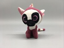 TY Beanie Boos - LEEANN the Pink Lemur (Glitter Eyes) (Plastic Key Clip) 2017