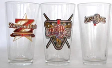 National beer, brewery pint glasses, your choice, pick 4 of the 10 shown