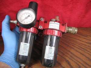 Pneumatic-Air-Pressure-Regulator-Filter-assy-with-Quick-Connects