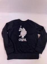 U.S. Polo Assn. Boys Black Sweatshirt Pullover Size 8-9 Years