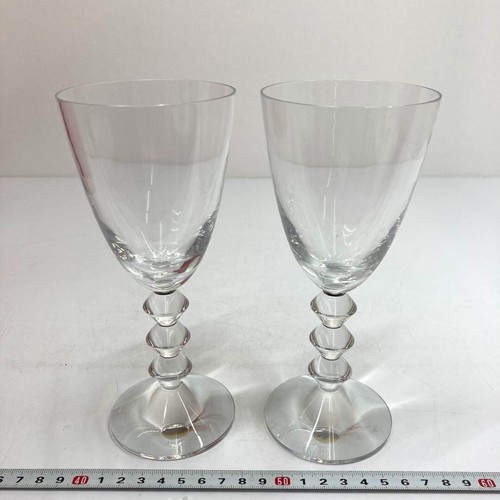 Baccarat Vega Fortissimo Crystal Wine Glass clear 2set With box - Picture 2 of 12