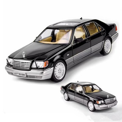 1:24 Benz W140 S320 SEL Street Edition Retro Diecast Car Model Sound Light Gift