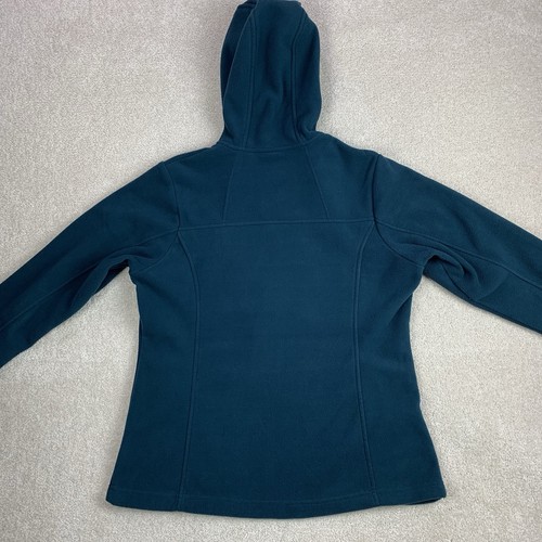 Chaqueta con capucha Columbia Fleece para mujer cremallera completa talla grande azul verde azulado - Imagen 6 de 13