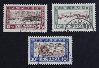CKStamps: Liechtenstein Stamps Collection Scott#B7 B8 B10 Used