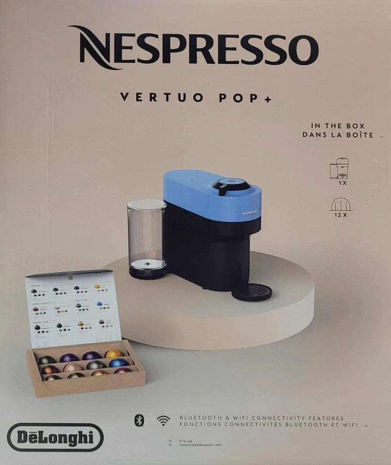 Nespresso Vertuo Pop+ Coffee Maker and Espresso Machine - Pacific Blue **NEW** - Image 3 of 4