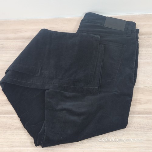 Lauren Ralph Lauren Black Label Women's Stretch Corduroy Black Size 8 - Picture 12 of 13