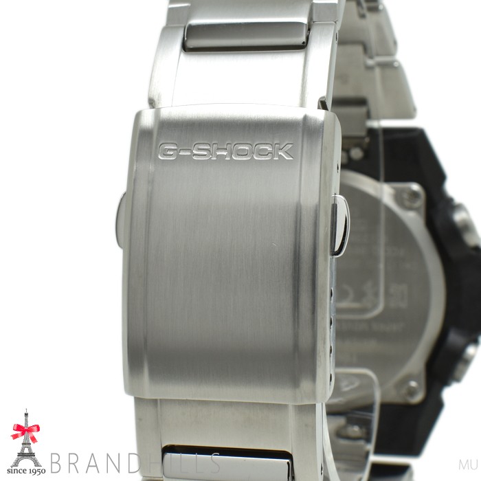 CASIO G SHOCK Wristwatch G STEEL Solar Bluetooth Mobile Link SS Resin Black Dial