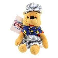 Disney Bean Bag Plush - CHOO CHOO POOH Winnie the Pooh  9.5 inch - Mint