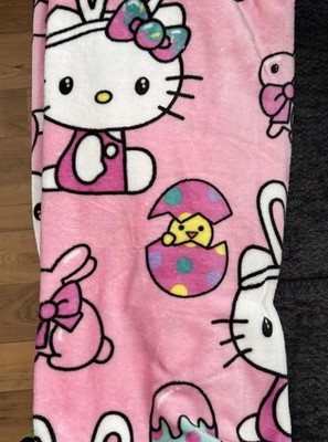 Hello Kitty HELLO EASTER 2024 Silk Touch Throw Blanket 50 x70  NWT NEW