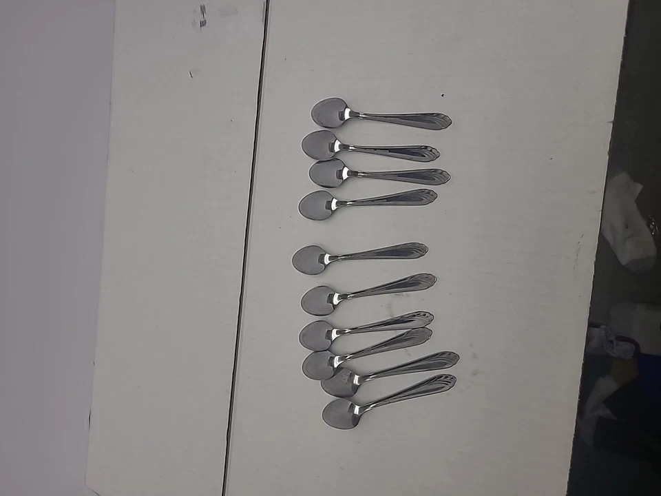 Oneidacraft Deluxe acero inoxidable 10 mini cucharas Foto 2 de 3