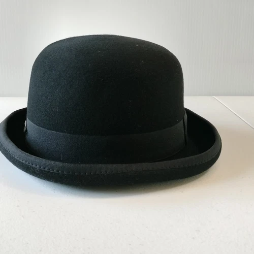 Wool Fedora Hats for Men Felt Church Bowler Derby Hat Medium - Picture 4 of 8