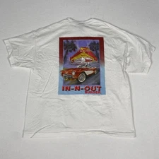 In N Out Burger Las Vegas Classic Red Car Cotton White Tee XXL