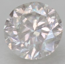 0.46 Carat D SI2 Round Brilliant Natural Enhanced Loose Diamond 4.79mm W VIDEO