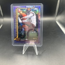 2025 Topps Chrome Football Matt Gay Football Leather Purple Refractor /75  