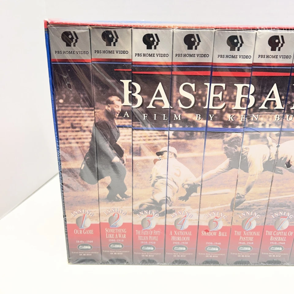NEW Baseball A Film by Ken Burns Nine Inning Boxed Set VHS 1994 - 9 Tape Set - Image 3 of 4