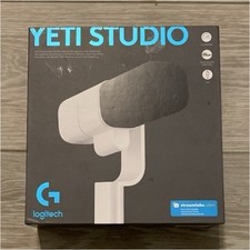 Logitech Yeti Studio Dynamic XLR Microphone White Noise-Cancelling Broadcasting