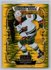 2025-26 O-Pee-Chee Platinum Rookie Seismic Gold /50 Hunter Haight Hockey NHL