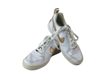 Nike Court Vision Low Next Nature Sneaker Gr. 37,5 weiß/gold Turnschuhe (21594)