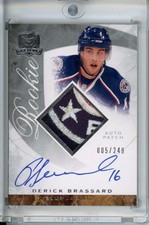 2008-09 The Cup Derick Brassard RC Rookie Autograph Letter Patch (4xColor)