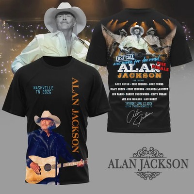 Alan Jackson Last Call One More For The Road Tour Nashville 2026 3D T