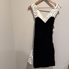 NWT Jessica McClintock Gunne Sax Dress Mini Bow Layered Sz 11/12 80s Prom FLAW