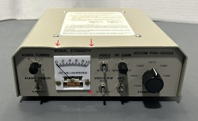 AVCOM PSR-4000A Portable Surveillance Receiver w/Scan-Tune 12V DC Untested