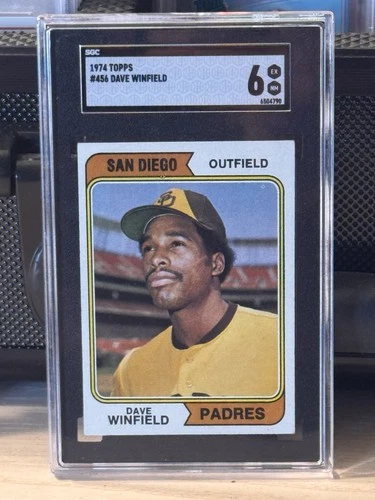 1974 Topps - Dave Winfield #456 (RC) SGC 6 EX-NM HOF Rookie