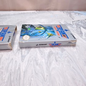 Top Gun 1 + 2 The Second Mission Set NES Carrito Funda Manual Completo en Caja CIB