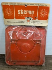  Vintage Sterno Single Burner Folding Cook Stove in Original Package NEW NOS