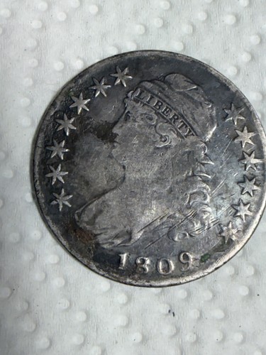 1809 Capped Bust Half Dollar Fine Early Silver