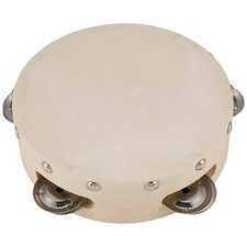 6 Zoll Hand Tamburin Trommel Glocke Metall Jingles Percussion Musikspielzeug für 8096