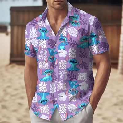 lilo dress shirt Disney Lilo & Stitch Hawaiian Button Down Dress Shirt imagikids